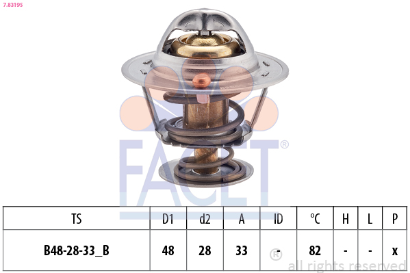 FACET Termosztát 7.8319S_FACET