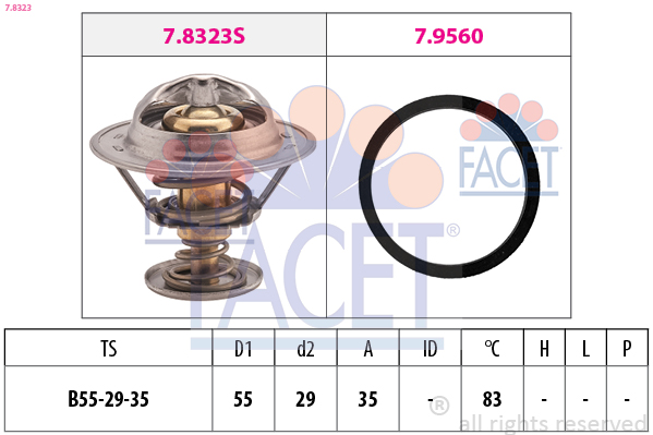 FACET Termosztát 7.8323_FACET