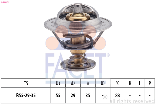 FACET Termosztát 7.8323S_FACET