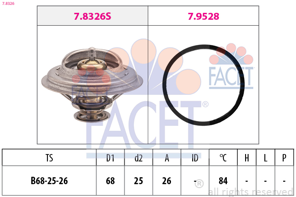 FACET Termosztát 7.8326_FACET