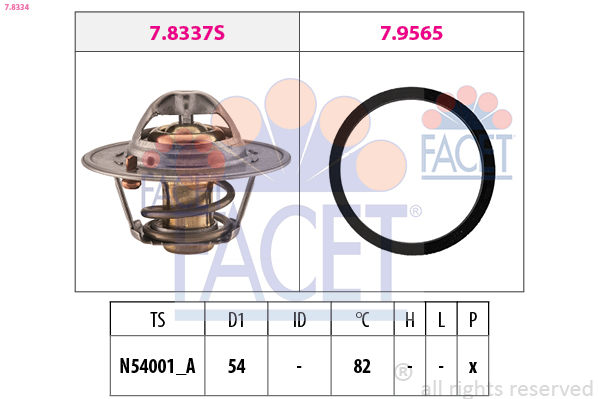 FACET Termosztát 7.8334_FACET