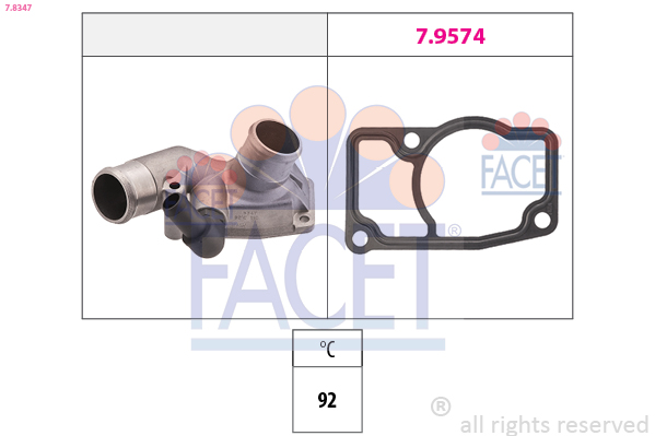 FACET Termosztát házzal 7.8347_FACET