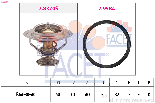 FACET Termosztát 7.8370_FACET