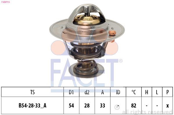 FACET Termosztát 7.8371S_FACET