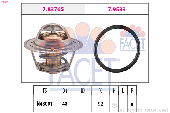 FACET Termosztát 7.8376_FACET