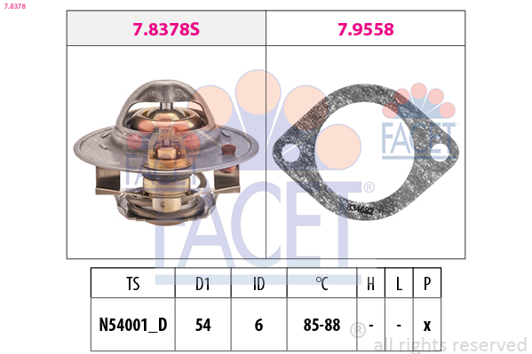 FACET Termosztát 7.8378_FACET