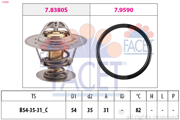 FACET Termosztát 7.8380_FACET