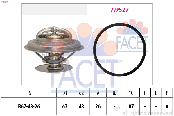 FACET Termosztát 7.8385_FACET