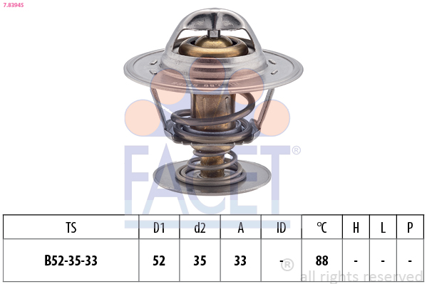 FACET Termosztát 7.8394S_FACET