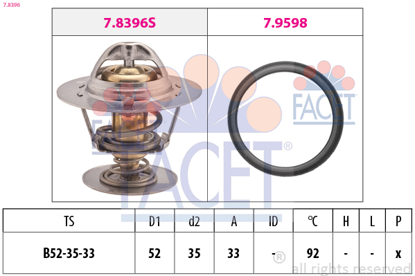 FACET Termosztát 7.8396_FACET