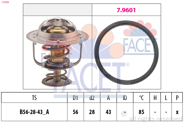 FACET Termosztát 7.8398_FACET