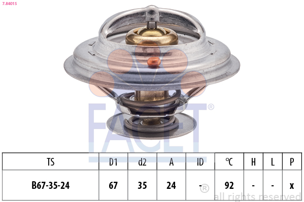 FACET Termosztát 7.8401S_FACET