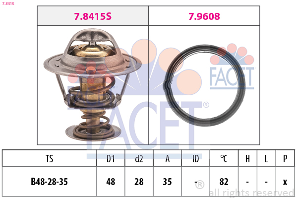 FACET Termosztát 7.8415_FACET