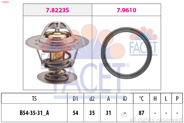 FACET Termosztát 7.8435_FACET