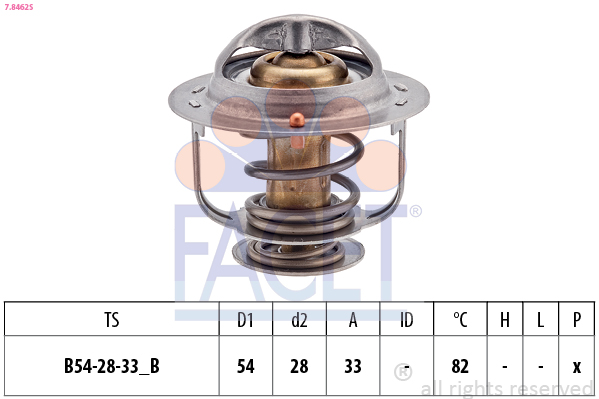 FACET Termosztát 7.8462S_FACET