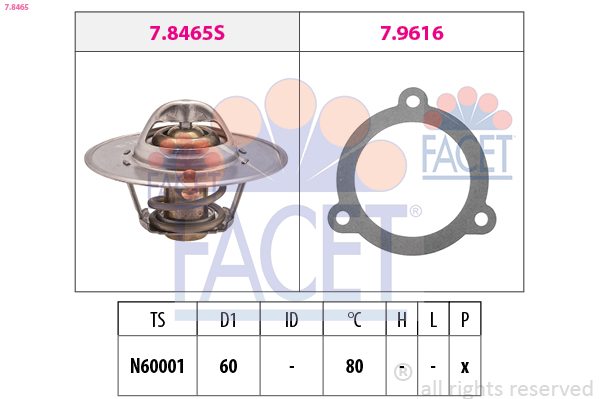 FACET Termosztát 7.8465_FACET