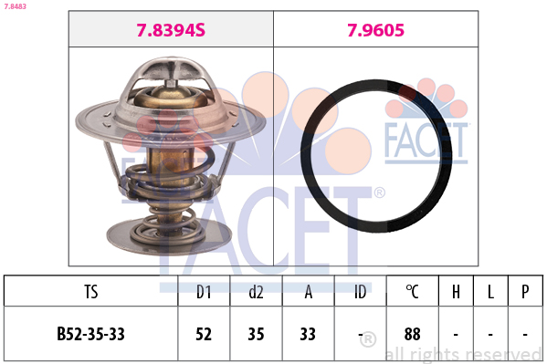 FACET Termosztát 7.8483_FACET