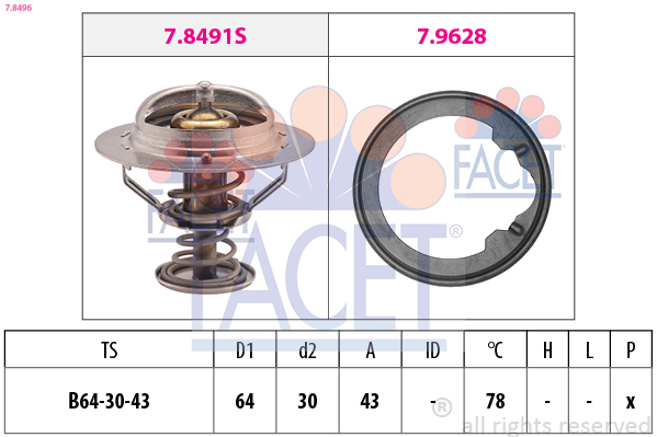 FACET Termosztát 7.8496_FACET