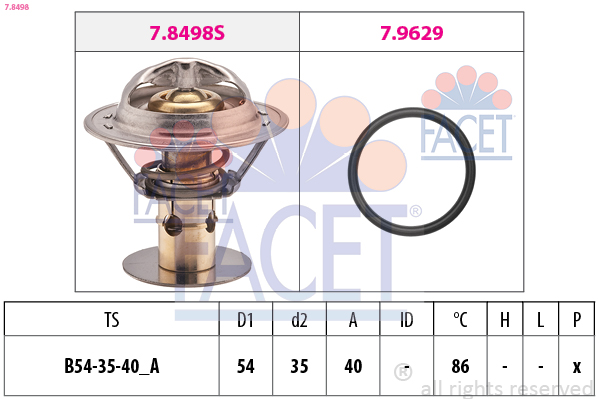 FACET Termosztát 7.8498_FACET