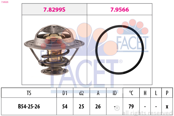 FACET Termosztát 7.8525_FACET