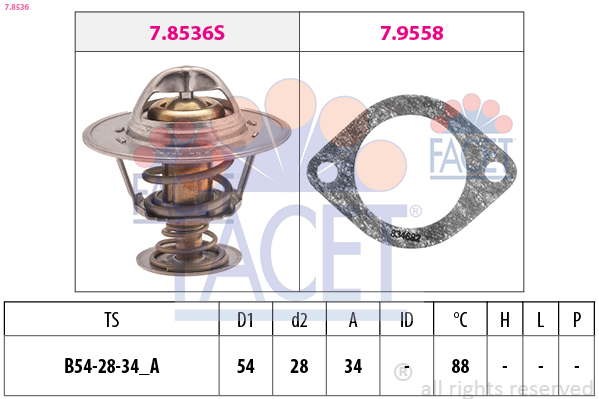 FACET Termosztát 7.8536_FACET