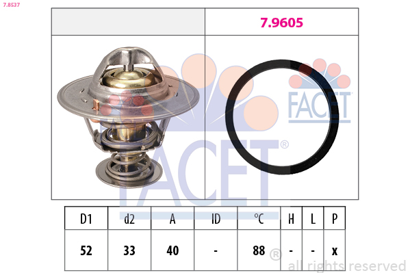 FACET Termosztát 7.8537_FACET