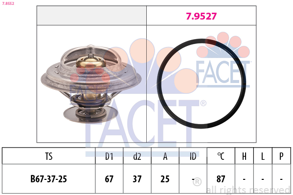 FACET Termosztát 7.8552_FACET