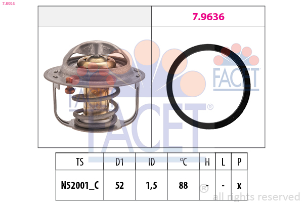 FACET Termosztát 7.8554_FACET