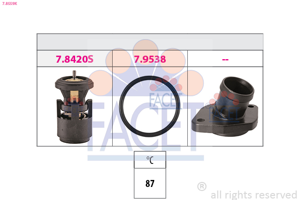 FACET Termosztát házzal 7.8559K_FACET