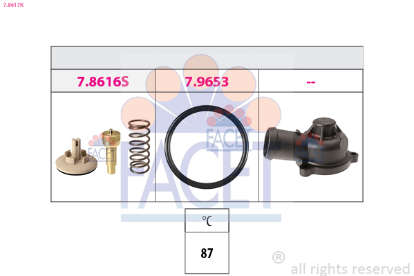 FACET Termosztát 7.8617K_FACET