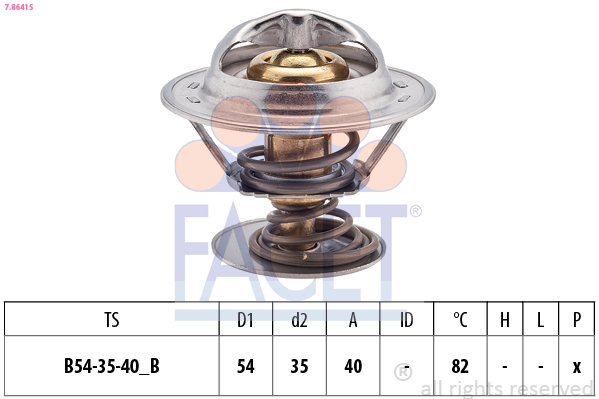 FACET Termosztát 7.8641S_FACET