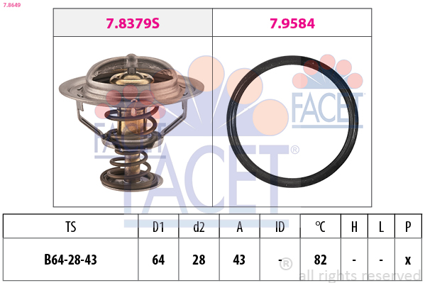 FACET Termosztát 7.8649_FACET