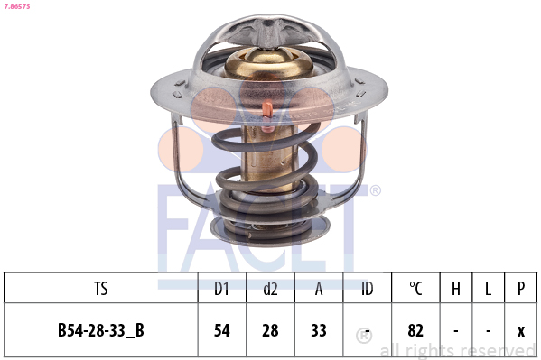 FACET Termosztát 7.8657S_FACET