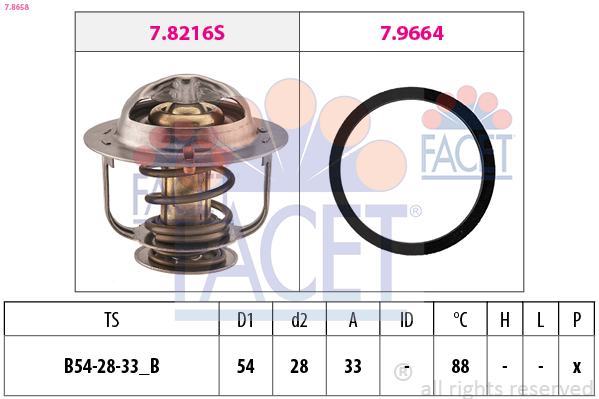 FACET Termosztát 7.8658_FACET