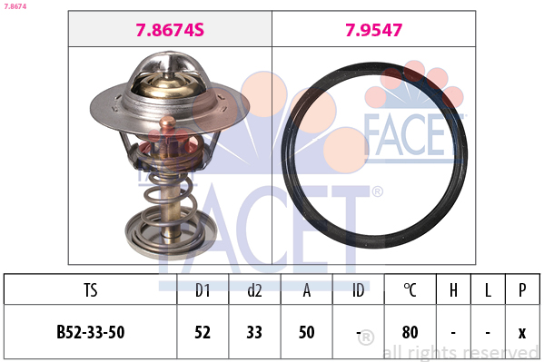 FACET Termosztát 7.8674_FACET