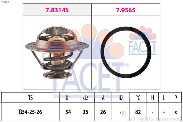 FACET Termosztát 7.8677_FACET