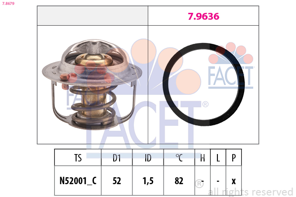 FACET Termosztát 7.8679_FACET