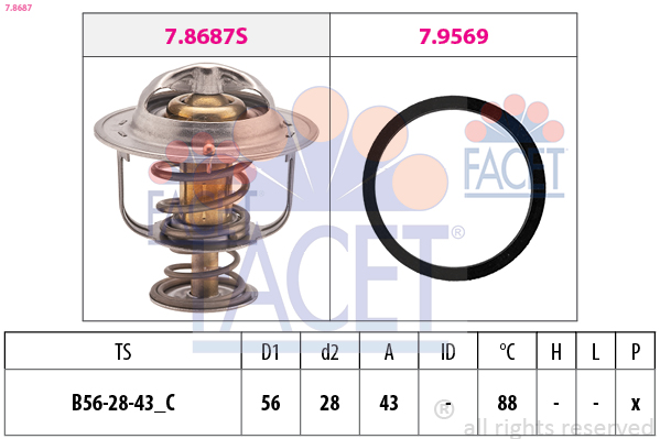 FACET Termosztát 7.8687_FACET