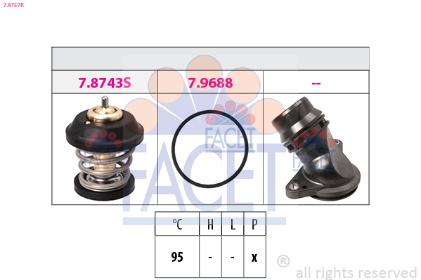 FACET Termosztát 7.8757K_FACET