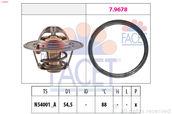 FACET Termosztát 7.8787_FACET