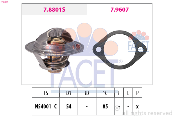 FACET Termosztát 7.8801_FACET