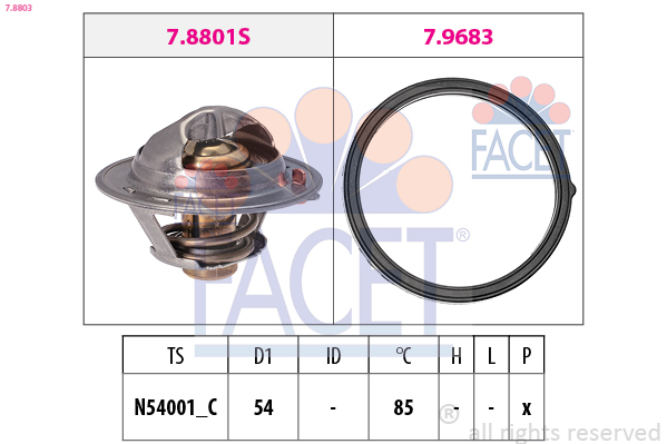 FACET Termosztát 7.8803_FACET