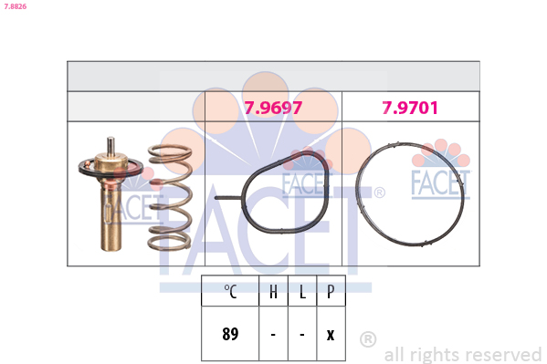 FACET Termosztát 7.8826_FACET