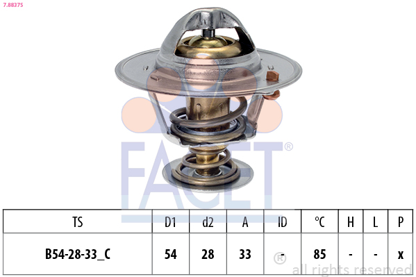 FACET Termosztát 7.8837S_FACET