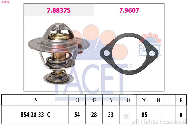 FACET Termosztát 7.8838_FACET