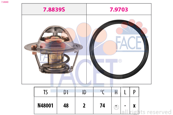 FACET Termosztát 7.8840_FACET