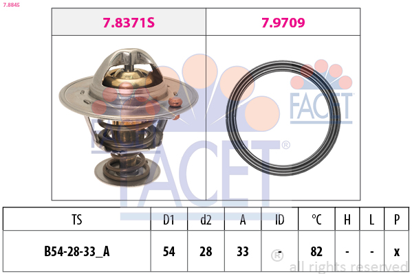 FACET Termosztát 7.8845_FACET