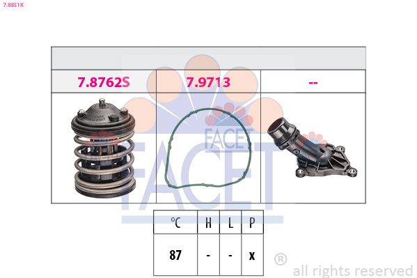 FACET Termosztát 7.8851K_FACET