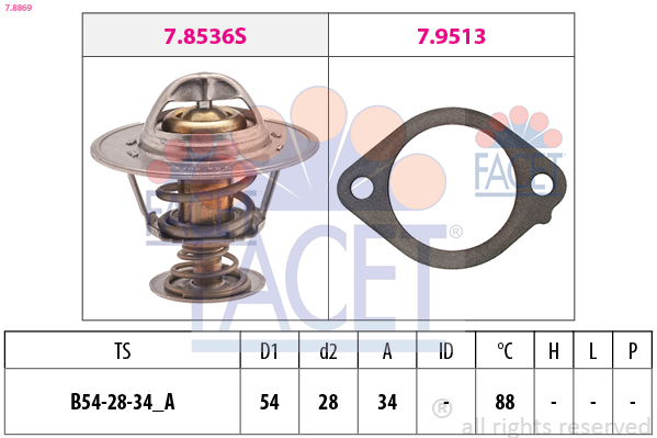 FACET Termosztát 7.8869_FACET