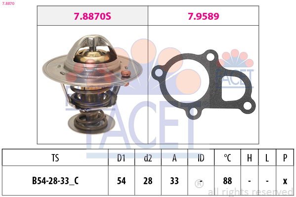 FACET Termosztát 7.8870_FACET